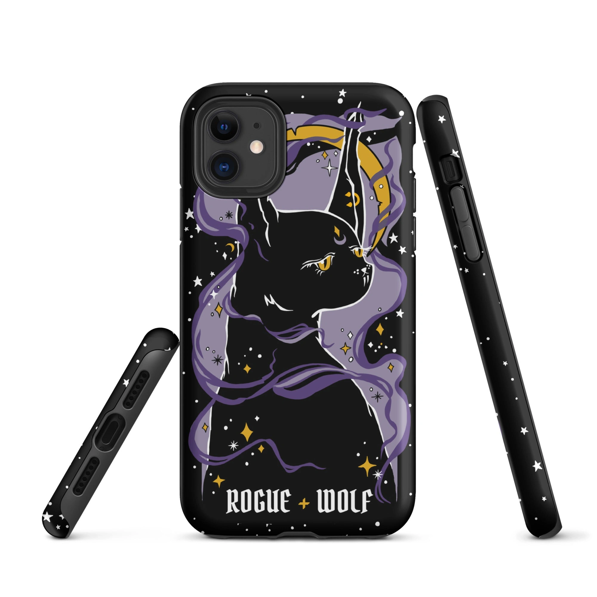 Heksenkat iPhone Hoesje: Stoere Bescherming met Magische Goth Flair! Schokbestendig & Krasvrij.